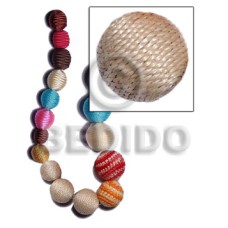 20mm natural white round wood