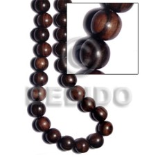 Tiger camagong round wood beads