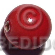 25mm natural wood beads